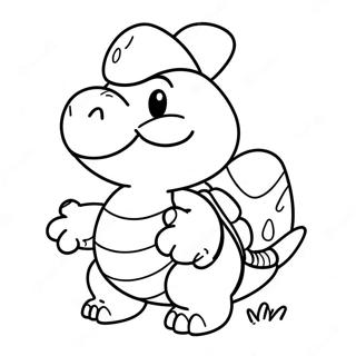 Happy Koopa Troopa Coloring Page 31849-16385