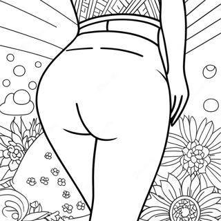 Butt Coloring Pages