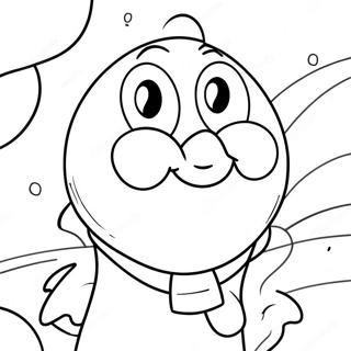 Funny Cartoon Butt Coloring Page 31880-16401