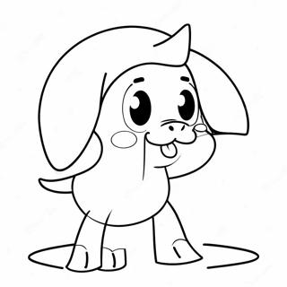 Funny Cartoon Butt Coloring Page 31880-16402