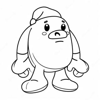 Funny Cartoon Butt Coloring Page 31880-16403