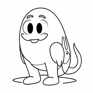 Funny Cartoon Butt Coloring Page 31880-16404