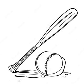 Cricket Bat And Ball Coloring Page 31889-16408