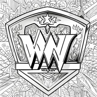 Wwe Championship Belt With Stars Coloring Page 31900-16417