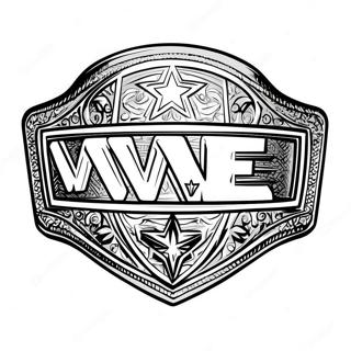 Wwe Championship Belt With Stars Coloring Page 31900-16420