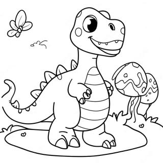 Dinosaur Easter Coloring Page 31919-16431