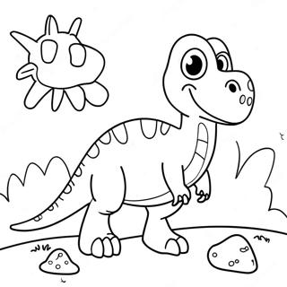 Dinosaur Easter Coloring Page 31919-16432