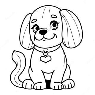 Barbie Dog Coloring Page 31929-16438