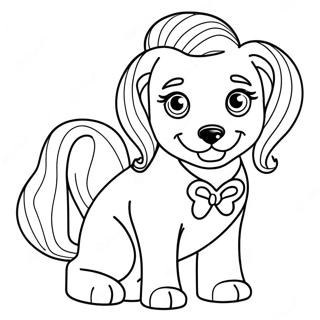 Barbie Dog Coloring Page 31929-16439