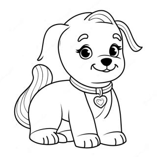 Barbie Dog Coloring Page 31929-16440