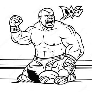 Wwe Championship Match Coloring Page 31950-16458