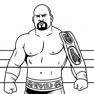 Wwe Championship Match Coloring Page 31950-16459