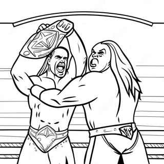 Wwe Championship Match Coloring Page 31950-16460