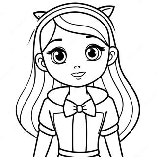 Ruby From Rainbow High In Stylish Outfit Coloring Page 31970-16473