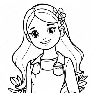 Ruby From Rainbow High In Stylish Outfit Coloring Page 31970-16475