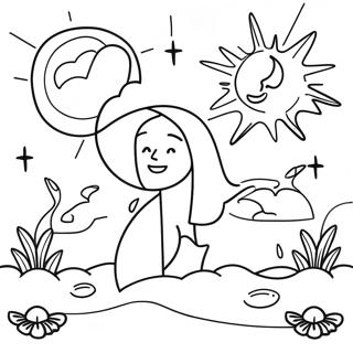 Day And Night Coloring Page 31979-16478