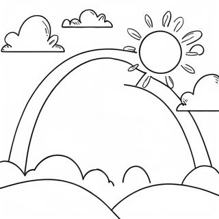 Sunny Day With Clouds Coloring Page 31980-16481