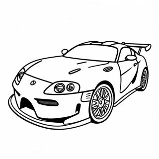 Supra Racing Scene Coloring Page 3199-2615