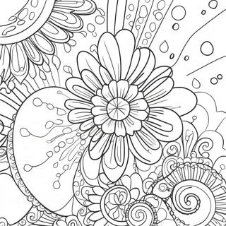 Colorful Drip Patterns Coloring Page 32010-16505