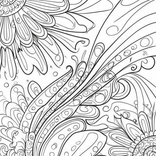 Colorful Drip Patterns Coloring Page 32010-16507