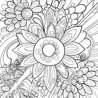 Colorful Drip Patterns Coloring Page 32010-16508