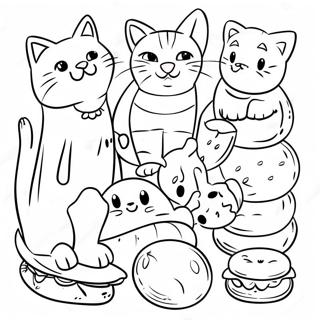 Cats Vs Pickles Collector S Sheet Coloring Page 32039-16527