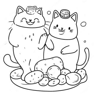 Playful Cats Vs Pickles Coloring Page 32040-16529