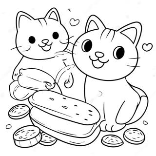 Playful Cats Vs Pickles Coloring Page 32040-16530