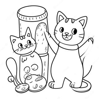 Playful Cats Vs Pickles Coloring Page 32040-16531