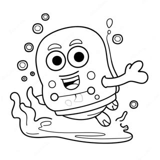 Cute Baby Spongebob Underwater Coloring Page 32060-16547