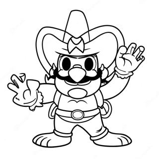 Lemmy Koopaling With A Star Wand Coloring Page 32070-16553