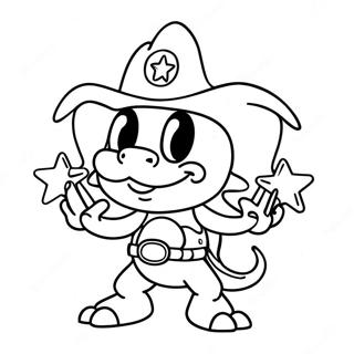 Lemmy Koopaling With A Star Wand Coloring Page 32070-16555