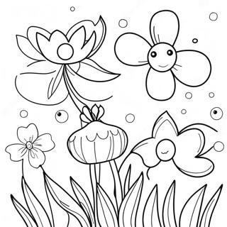 Spring Flowers Coloring Page 32079-16558