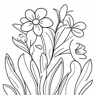 Spring Flowers Coloring Page 32079-16559