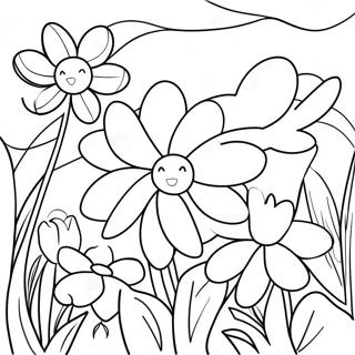 Spring Flowers Coloring Page 32079-16560