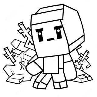 Minecraft Alex Coloring Page 32119-16590