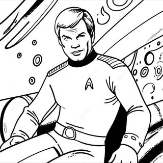 Captain Kirk In Space Coloring Page 32130-16601