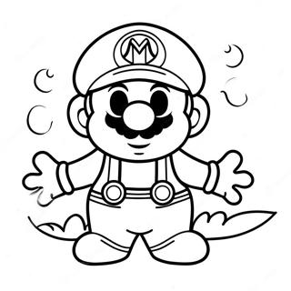 Mario Halloween Coloring Page 32139-16607