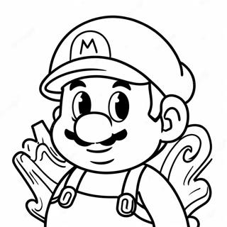 Mario Halloween Coloring Page 32139-16608