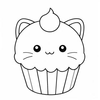 Kitty Cupcake Coloring Page 32199-16656