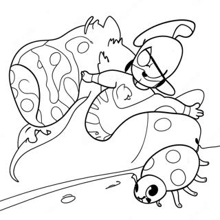 Ladybug And Cat Noir Action Scene Coloring Page 3219-2629