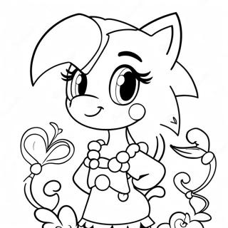 Amy Rose Coloring Page 321-259