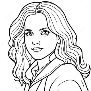 Hermione Realistic Harry Potter Coloring Pages