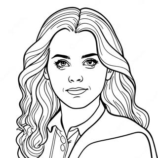 Hermione Granger Realistic Coloring Page 32219-16670