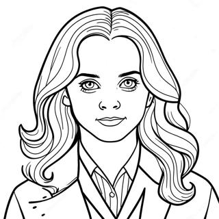 Hermione Granger Realistic Coloring Page 32219-16671