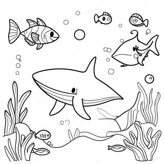 Shark Adventures Coloring Pages