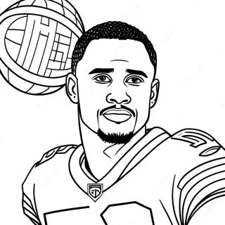 Jalen Hurts Coloring Page 32269-16710