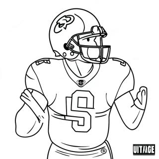 Jalen Hurts In Action Coloring Page 32270-16714