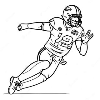 Jalen Hurts In Action Coloring Page 32270-16715