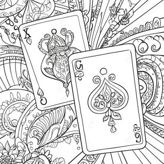 Playing Cards Coloring Page 32279-16718